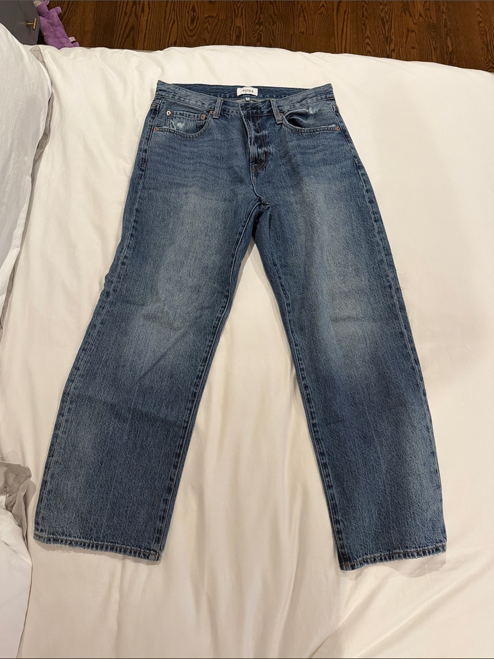 Pistola Women’s Denim, Dark Wash, Straight Leg